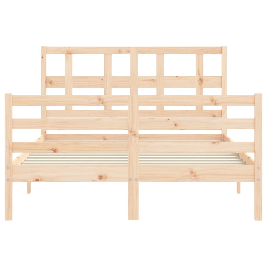 Bed Frame without Mattress 120x200 cm Solid Wood