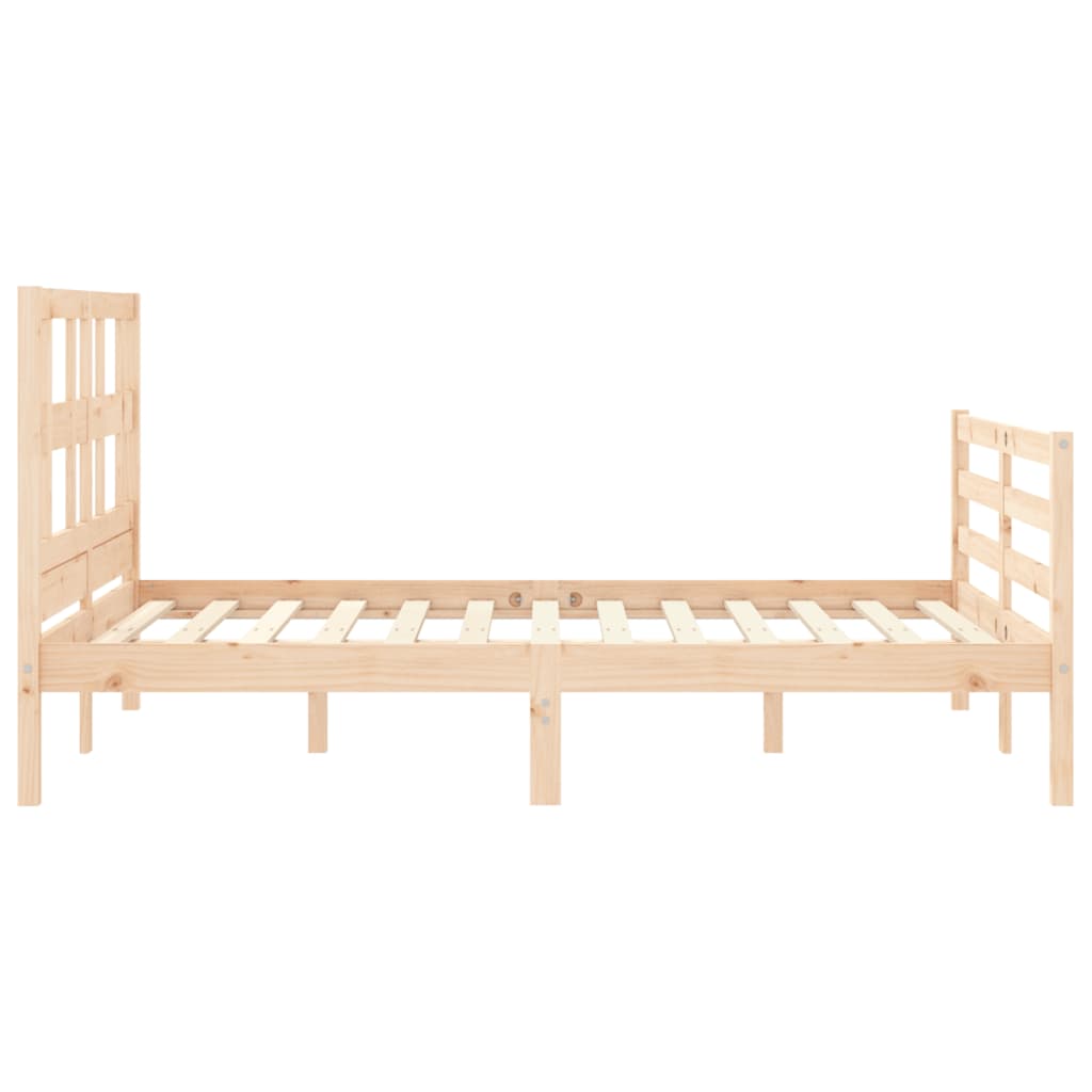 Bed Frame without Mattress 120x200 cm Solid Wood