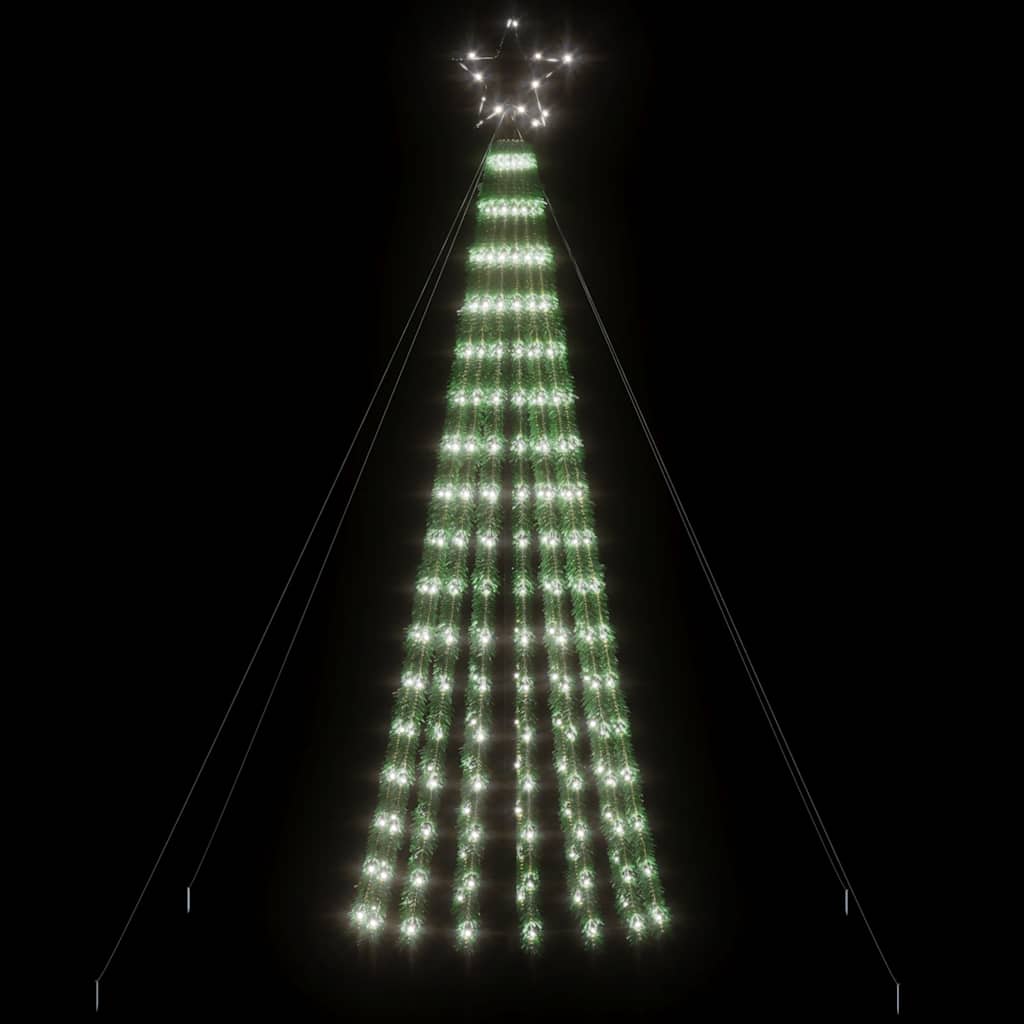 LED Christmas Tree 275 LEDs Cold White 180 cm