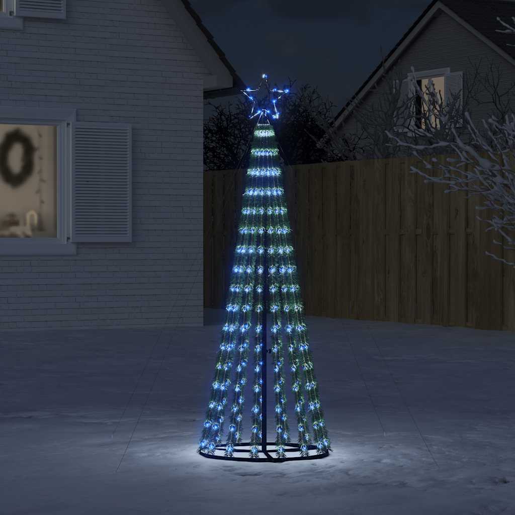 LED Christmas Tree 275 LEDs Blue 180 cm