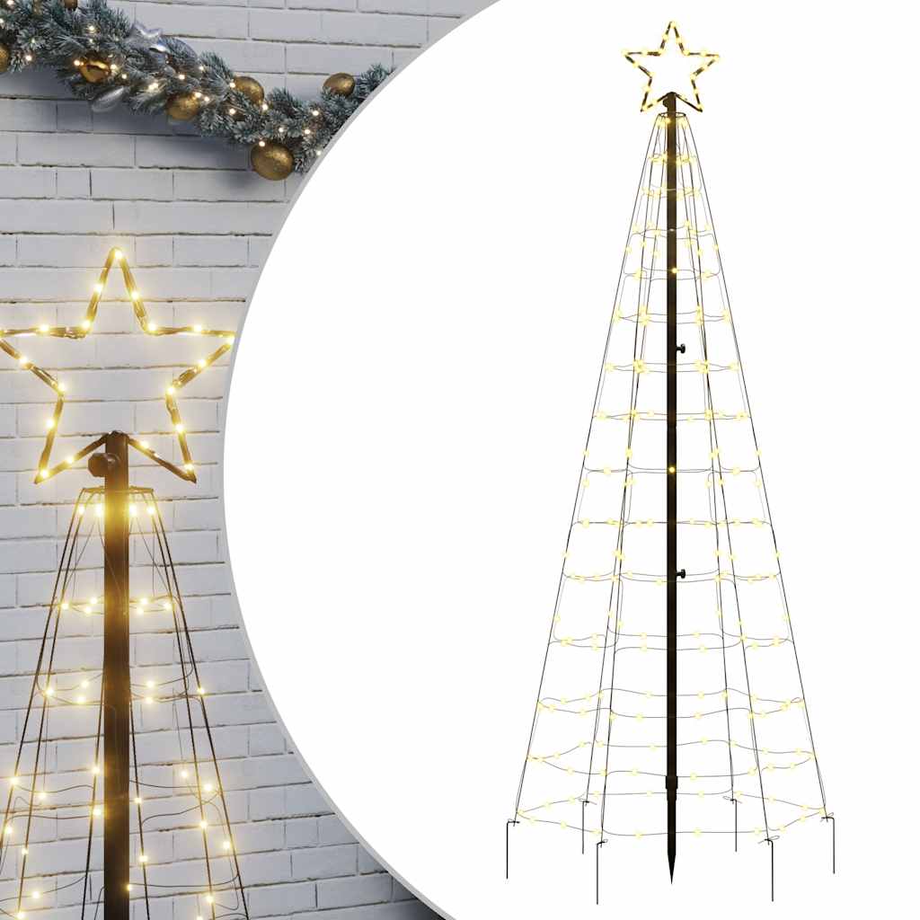 LED Christmas Tree with Spikes 220 LEDs Warm White 180 cm