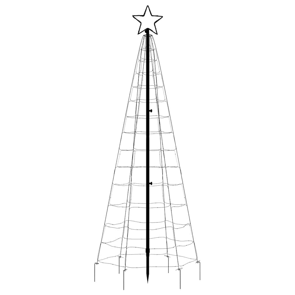 LED Christmas Tree with Spikes 220 LEDs Warm White 180 cm