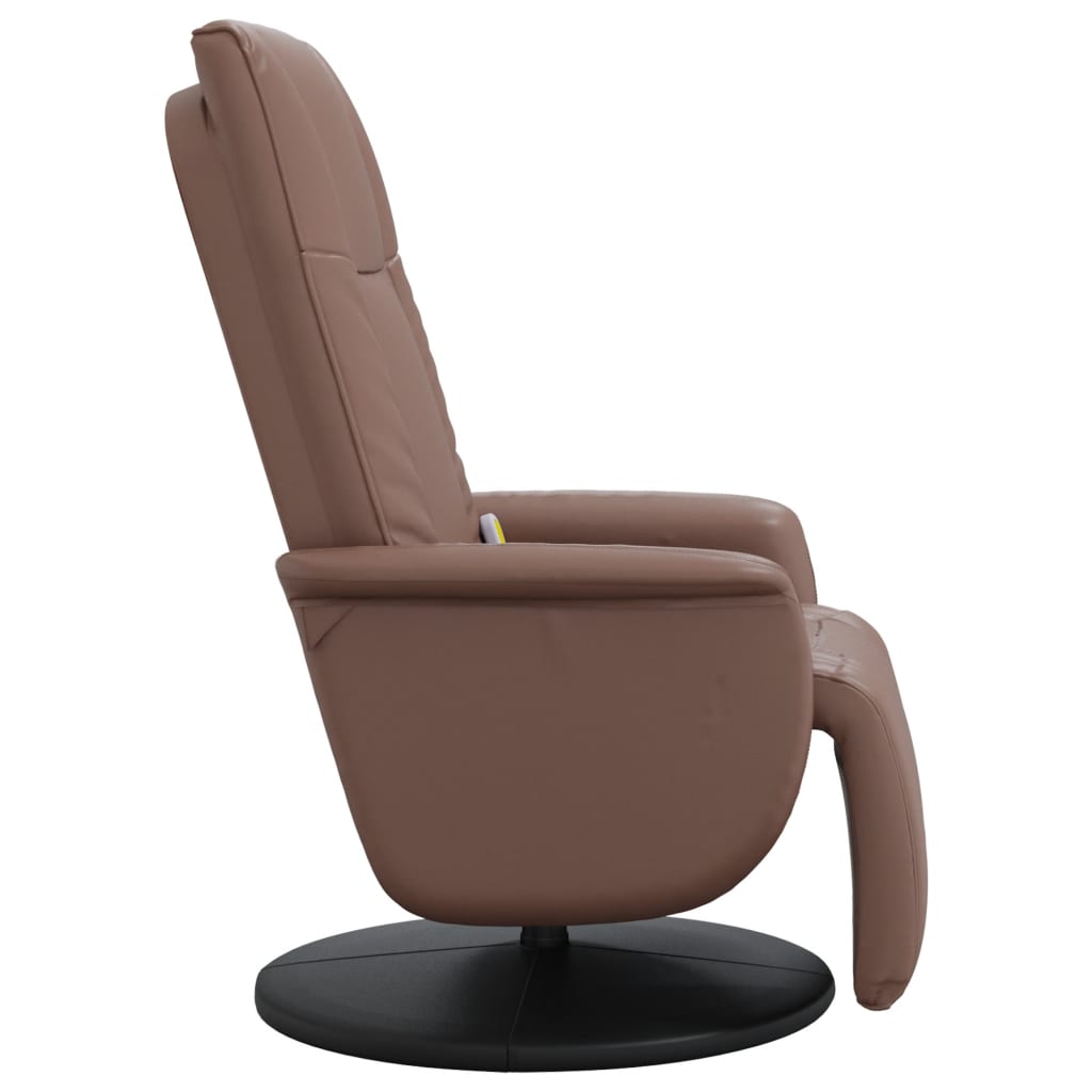 Massage Recliner Chair With Footrest Faux Leather