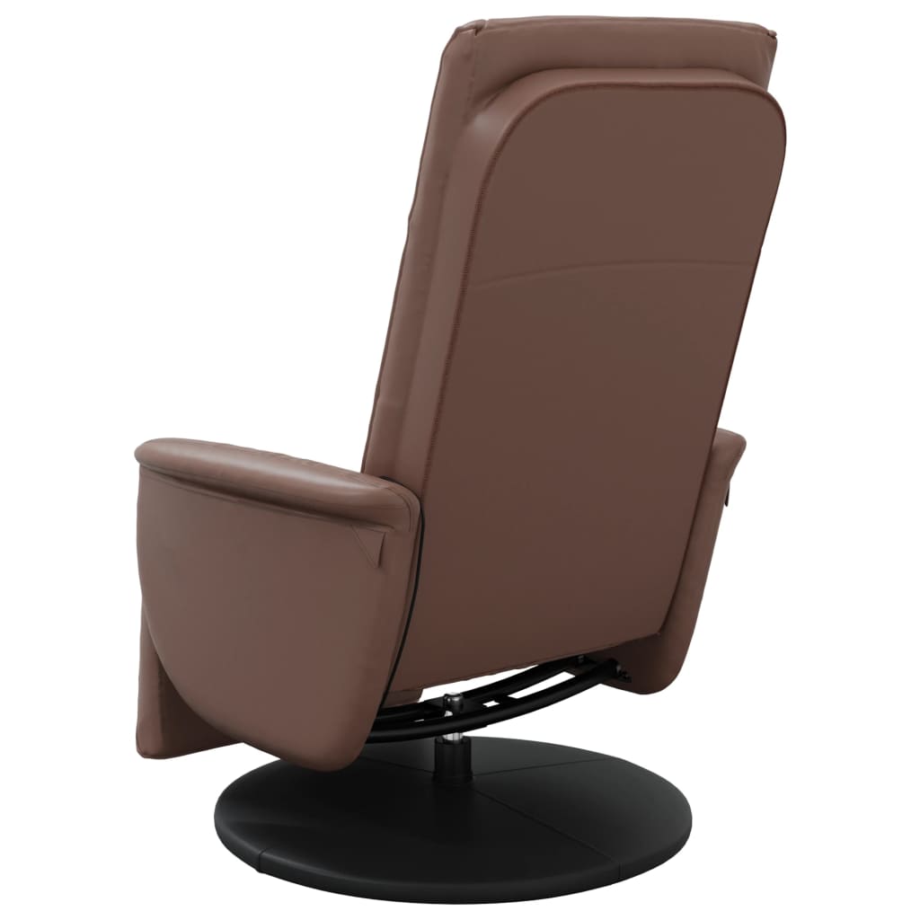 Massage Recliner Chair With Footrest Faux Leather