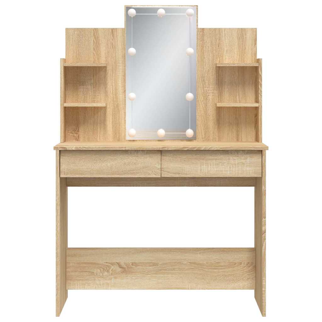 Dressing Table With Led Lights 96X40X142 Cm