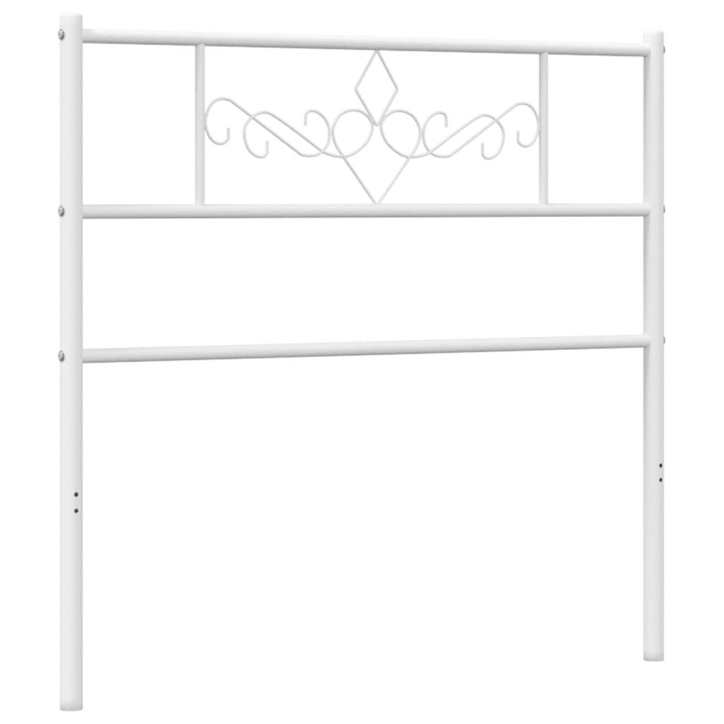 Metal Headboard White 100 cm