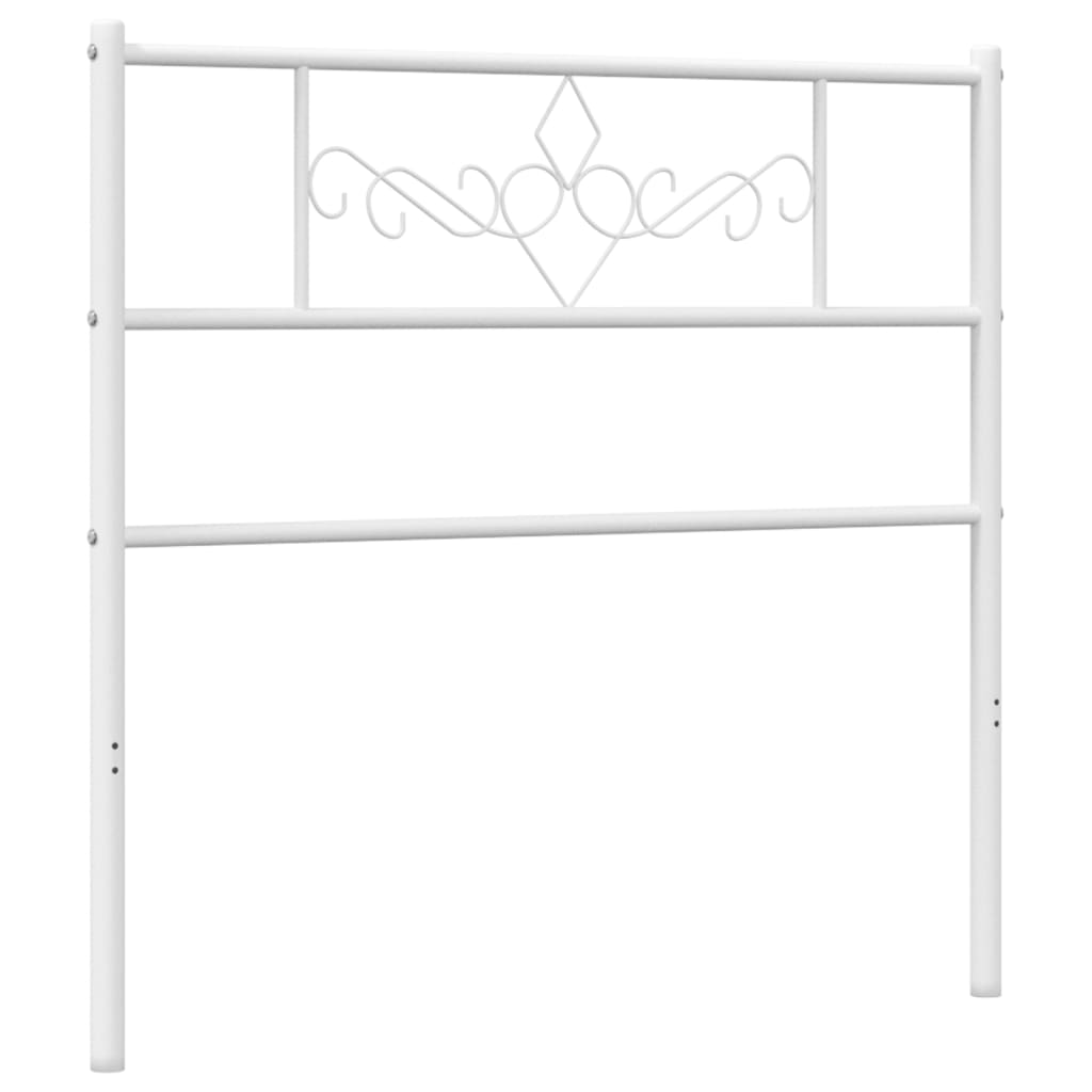 Metal Headboard White 107 cm