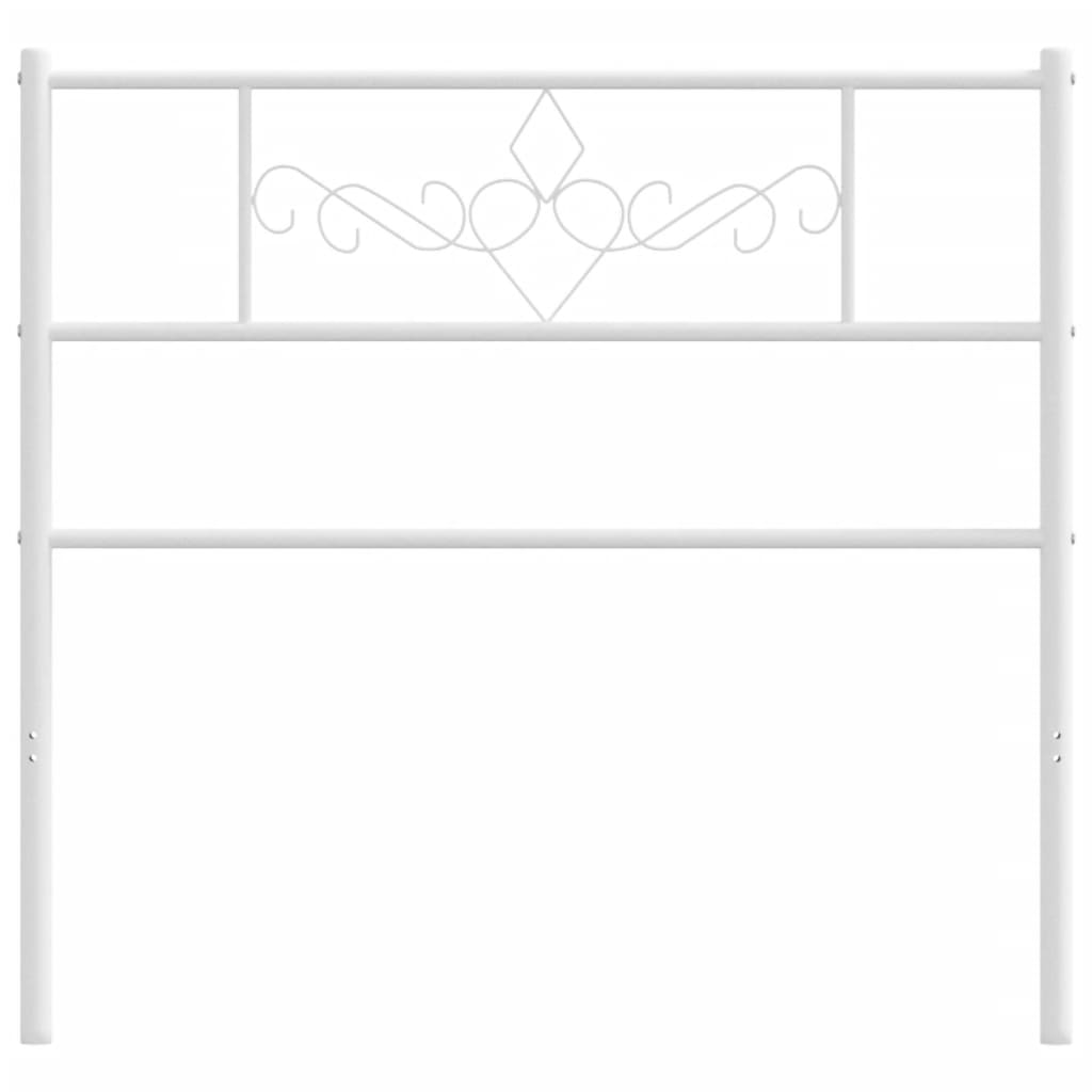 Metal Headboard White 107 cm