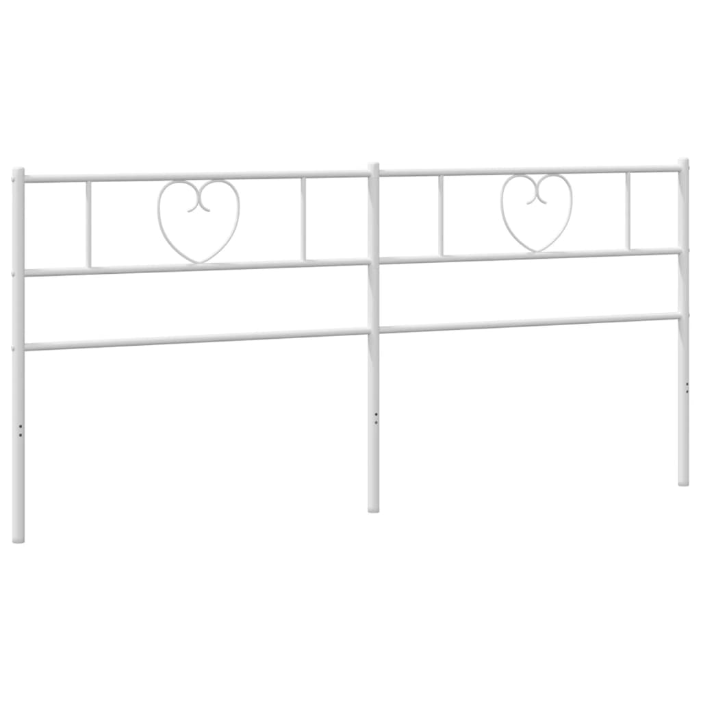 Metal Headboard White 180 cm