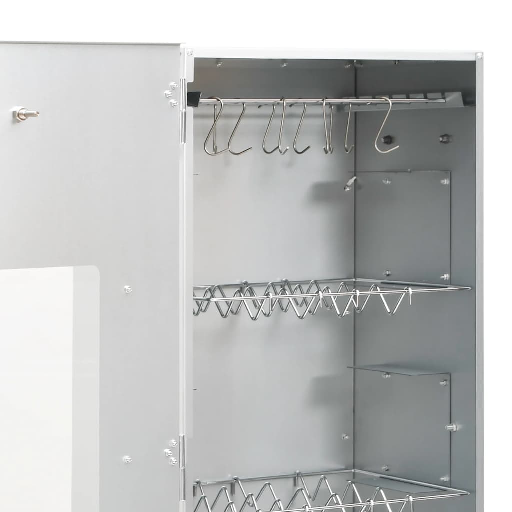 BBQ Oven Smoker with Cold Smoke Generator Galvanised Steel