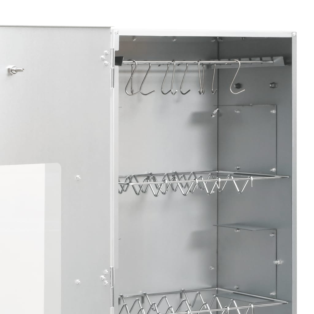 BBQ Oven Smoker with Cold Smoke Generator Galvanised Steel