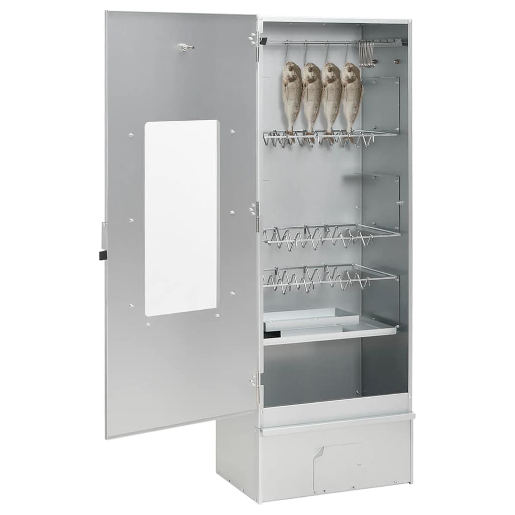 BBQ Oven Smoker with Cold Smoke Generator Galvanised Steel