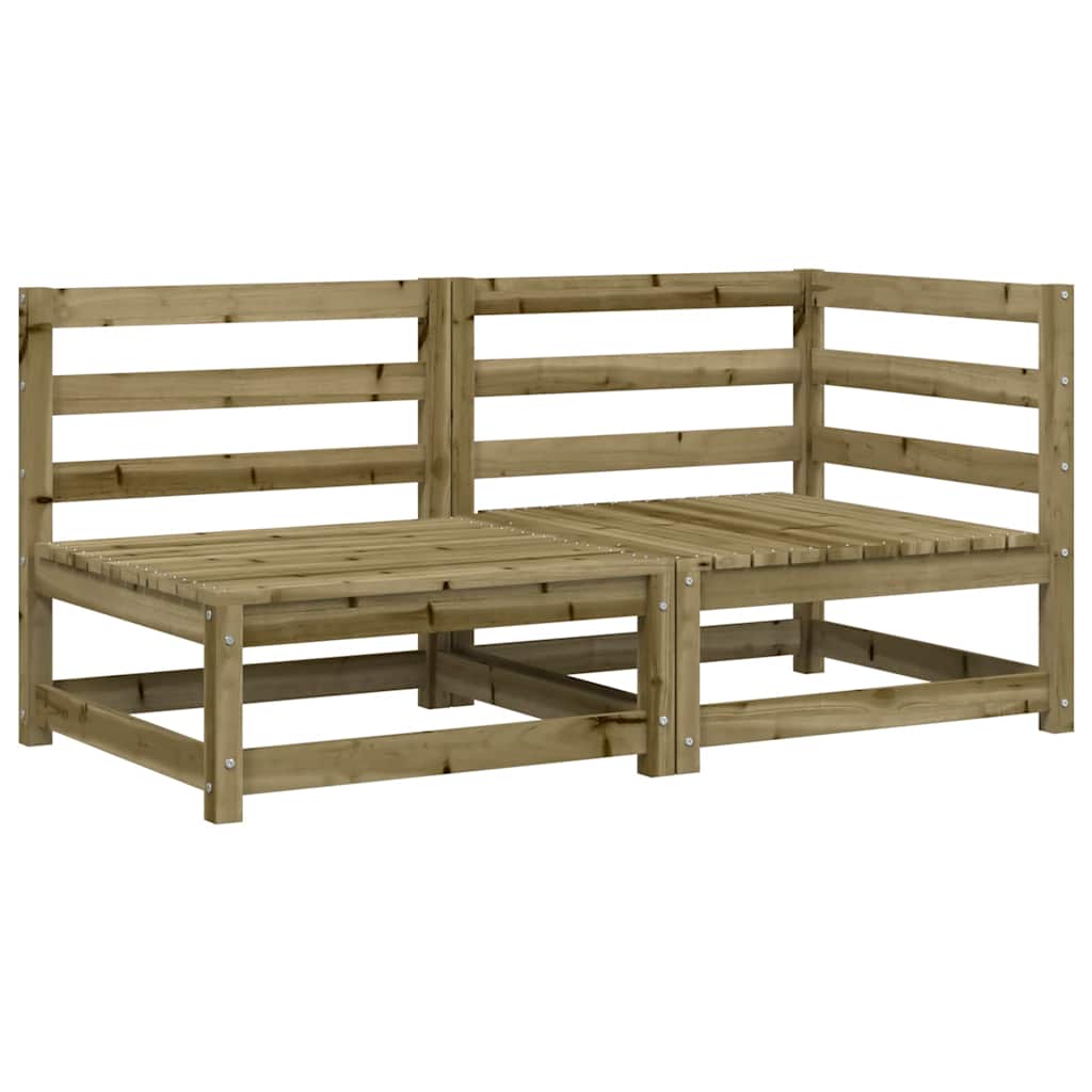 Garden Sofa 2-Seater Impregnated Wood Pine