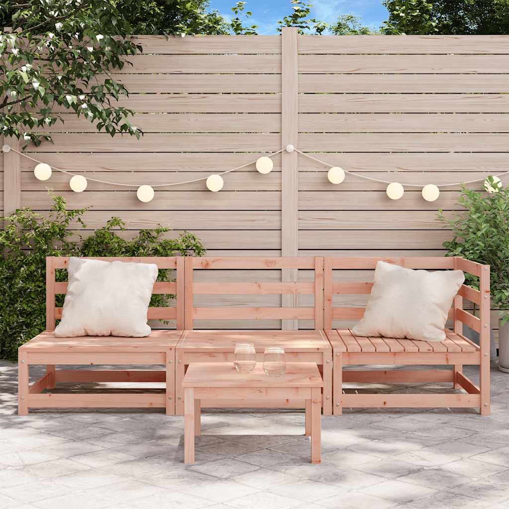 Garden Sofa 3-Seater Solid Wood Douglas