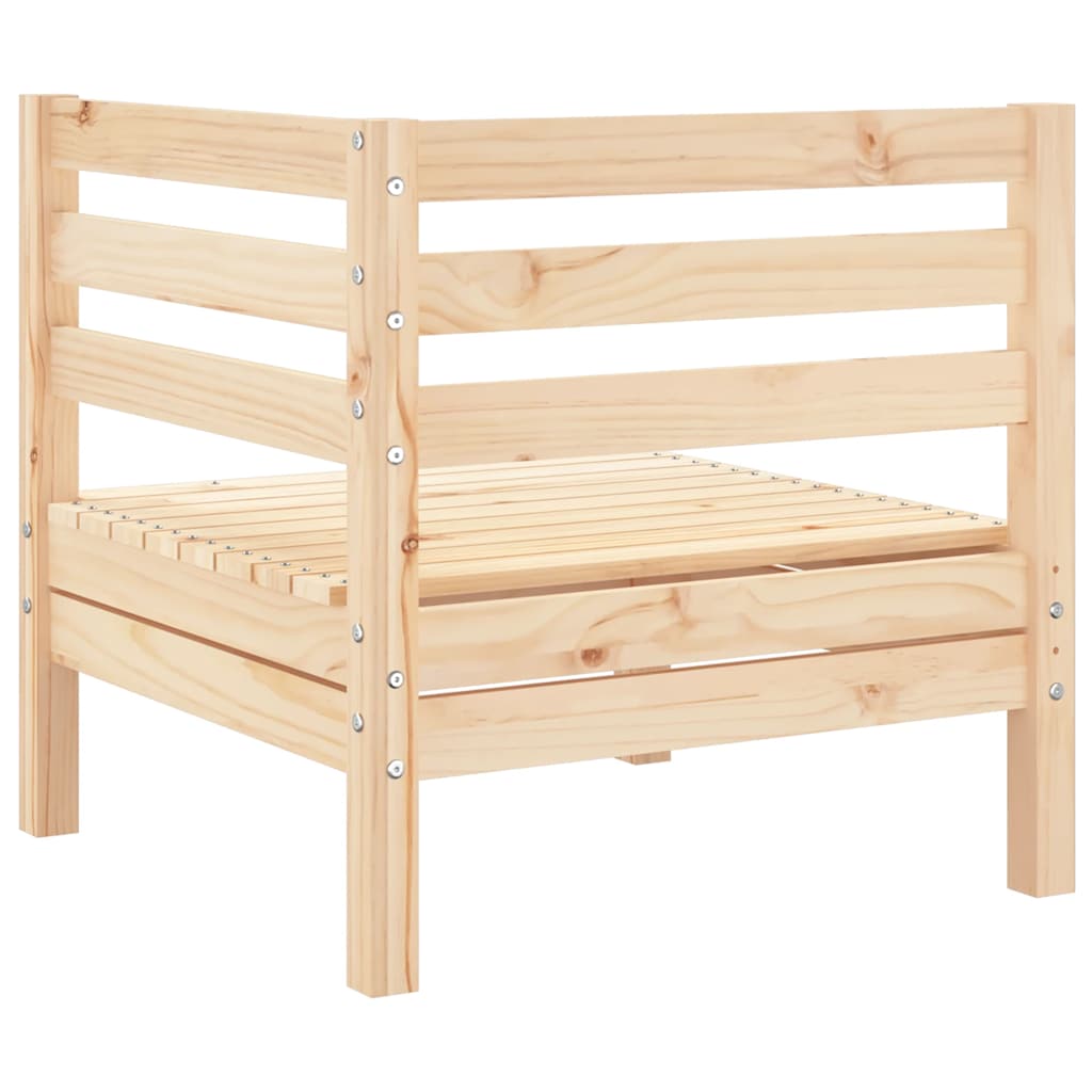 Garden Sofa Corner Solid Wood Pine
