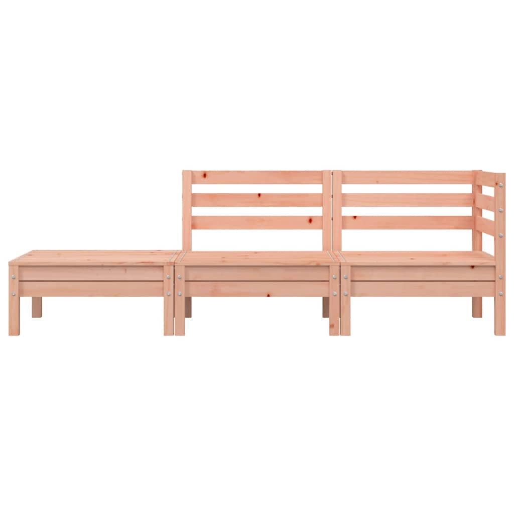 Garden Sofa 3-Seater Solid Wood Douglas