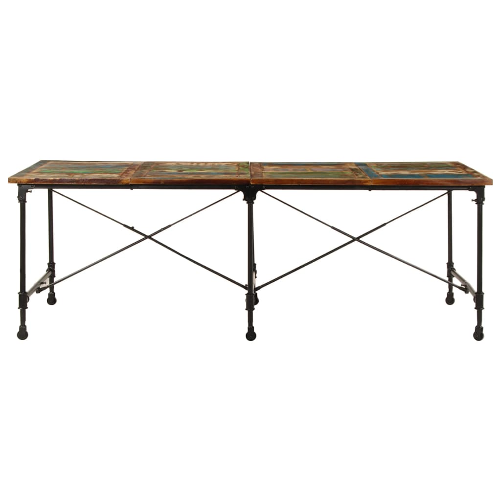 Dining Table 220x90x77 cm Solid Wood Reclaimed