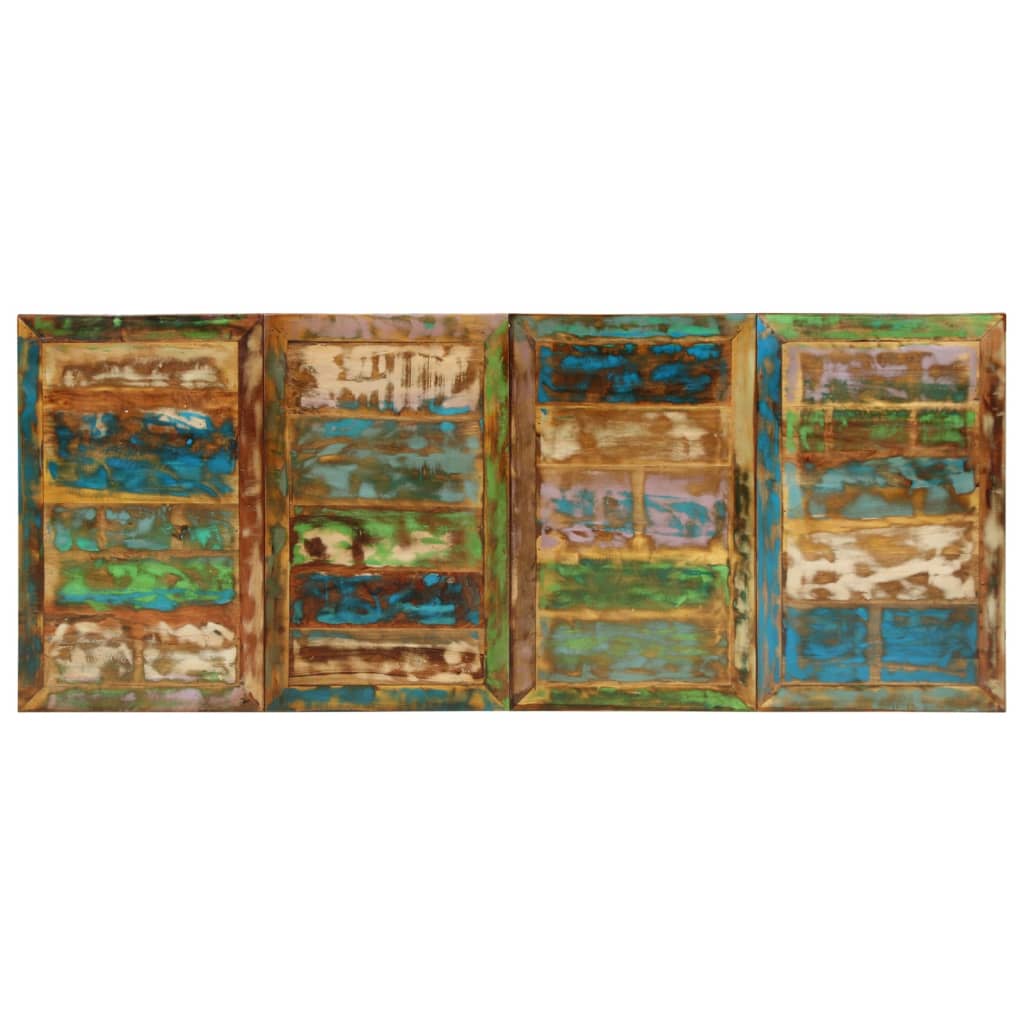 Dining Table 220x90x77 cm Solid Wood Reclaimed