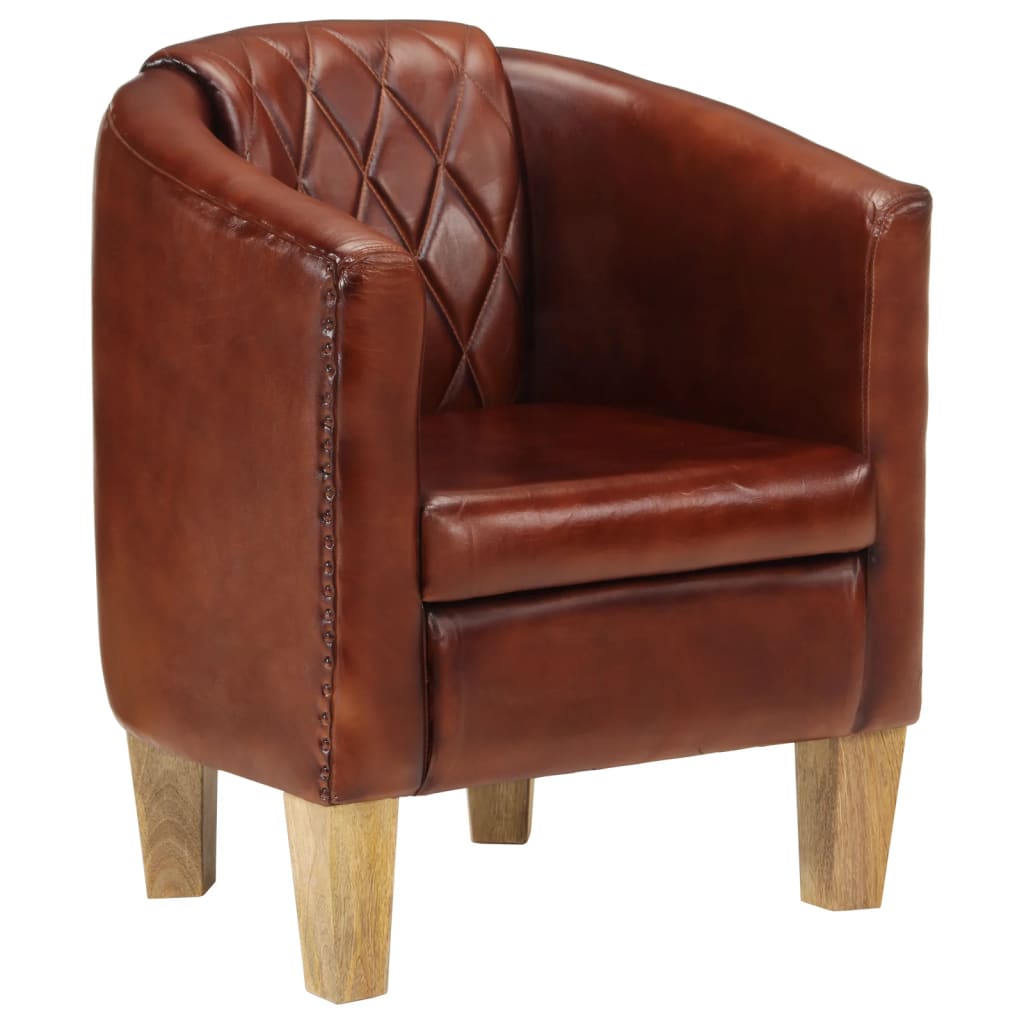 Tub Chair Real Leather