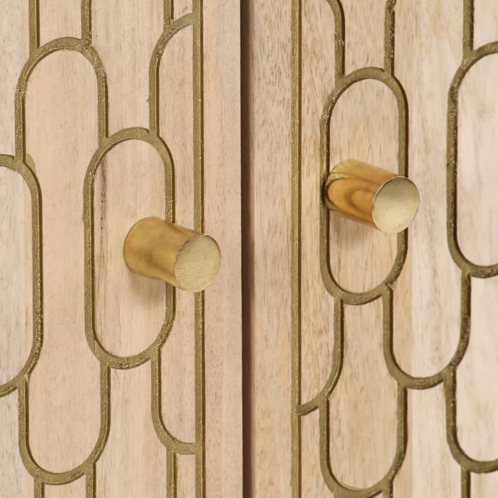 Highboard 60x33x100 cm Solid Wood Mango