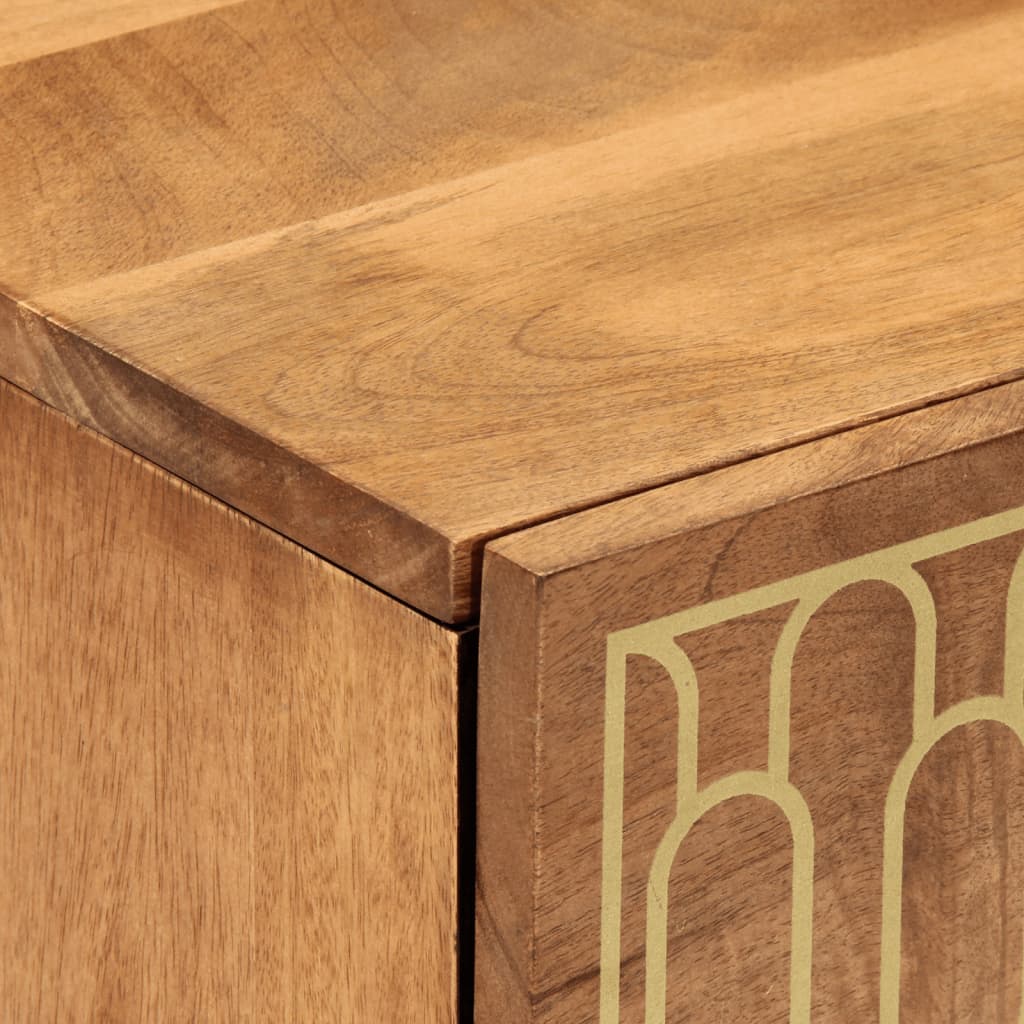 Bedside Cabinets 2 pcs 40x33x46 cm Solid Wood Mango