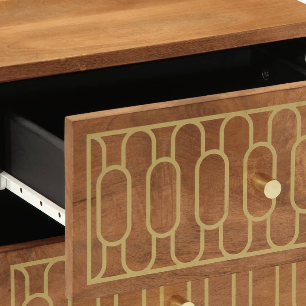 Bedside Cabinets 2 pcs 40x33x46 cm Solid Wood Mango