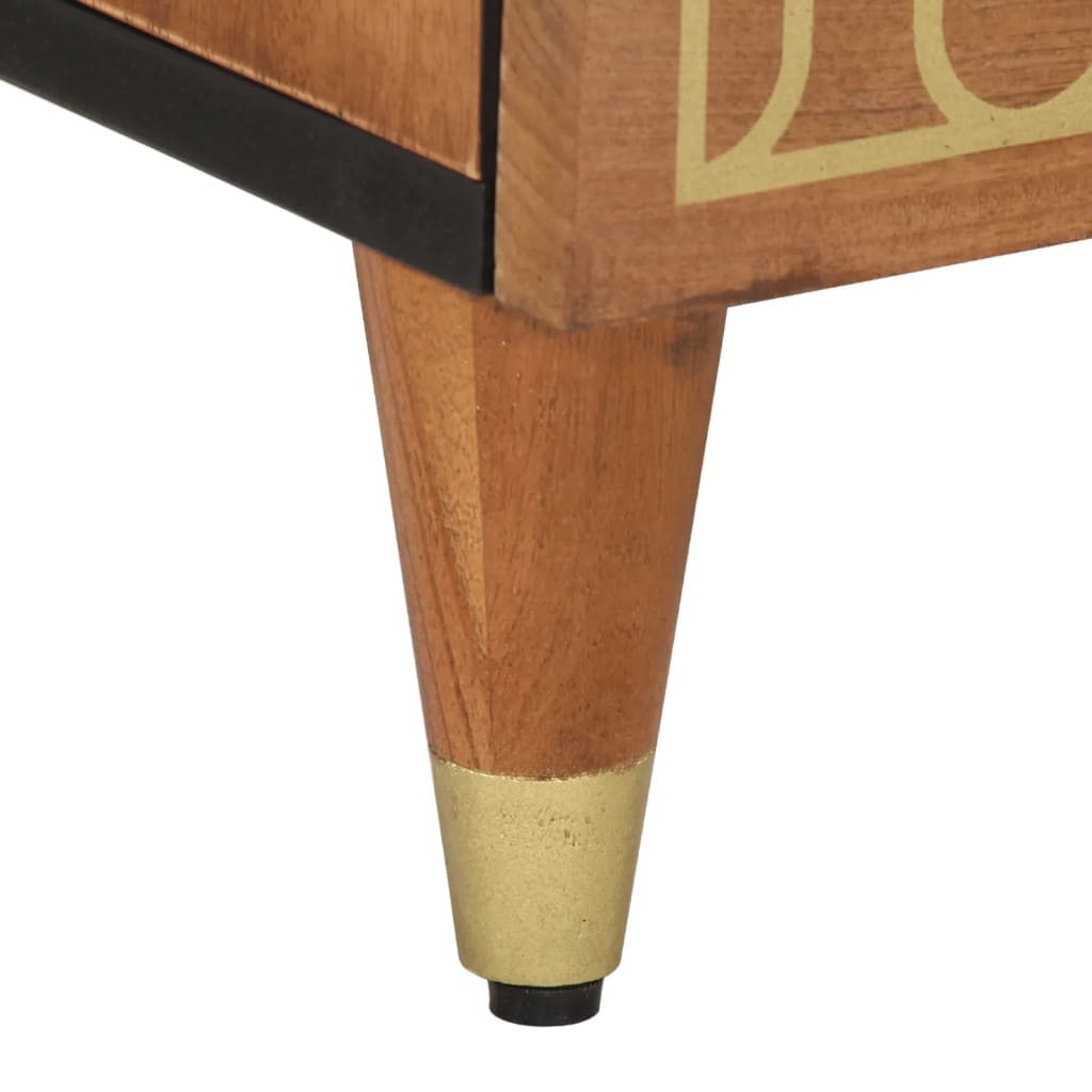 Bedside Cabinets 2 pcs 40x33x46 cm Solid Wood Mango