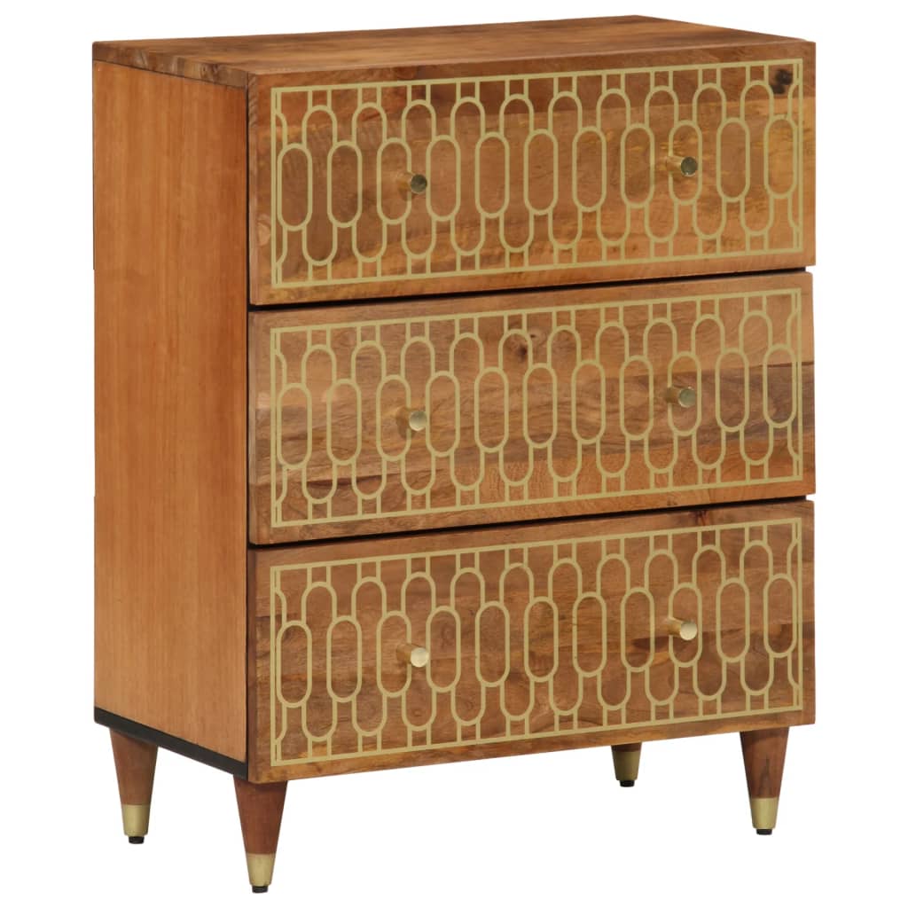 Side Cabinet 60x33x75 cm Solid Wood Mango