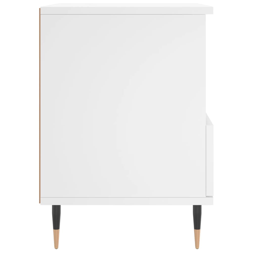 Bedside Cabinet White 40x35x50 cm Engineered Wood