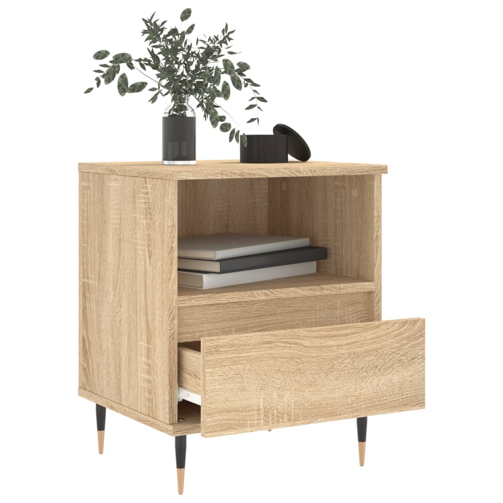 Bedside Cabinet Sonoma Oak 40x35x50 cm Engineered Wood