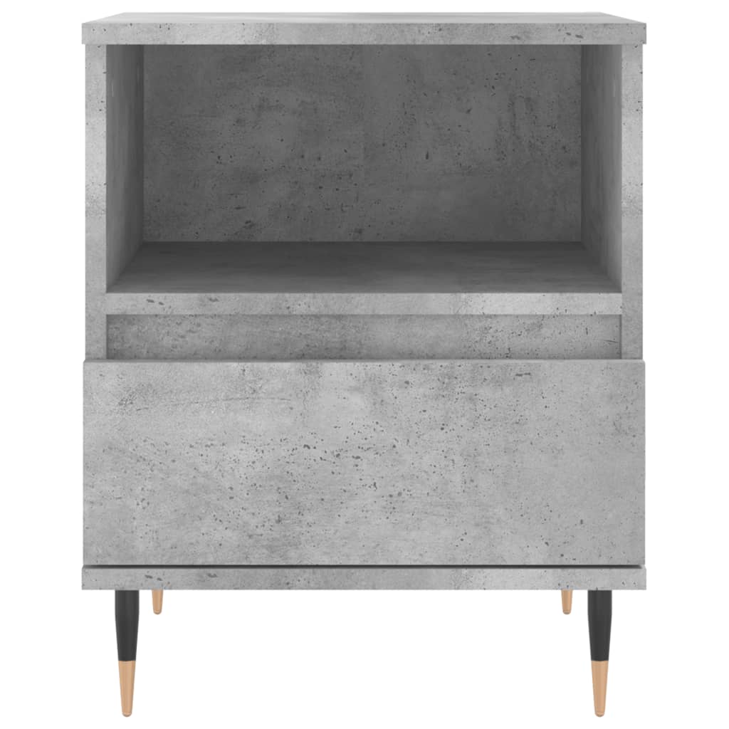 Bedside Cabinets 2 pcs Concrete Grey 40x35x50 cm Engineered Wood