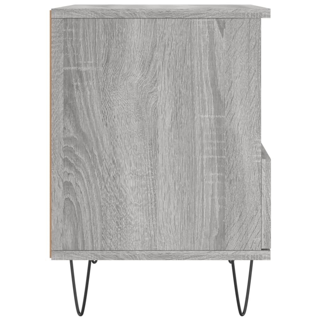 Bedside Cabinet Grey Sonoma 40x35x50 cm Engineered Wood