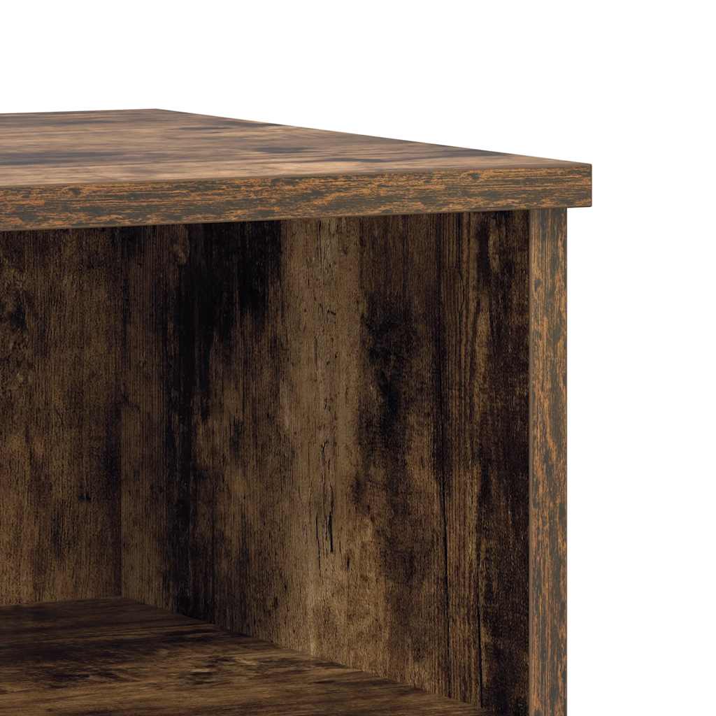 Bedside Cabinet Smoked Oak 40x35x50 cm Engineered Wood