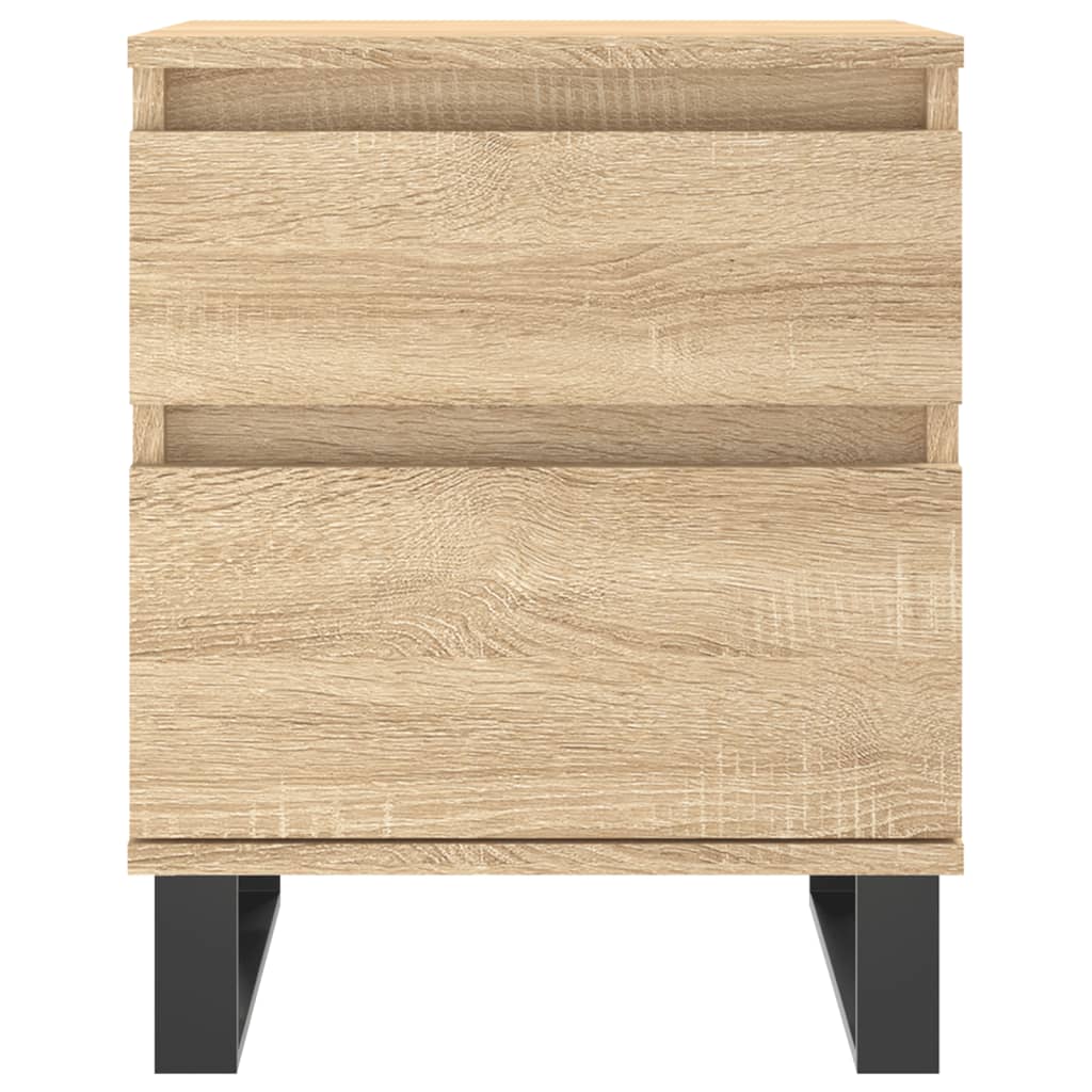 Bedside Cabinets 2 pcs Sonoma Oak 40x35x50 cm Engineered Wood