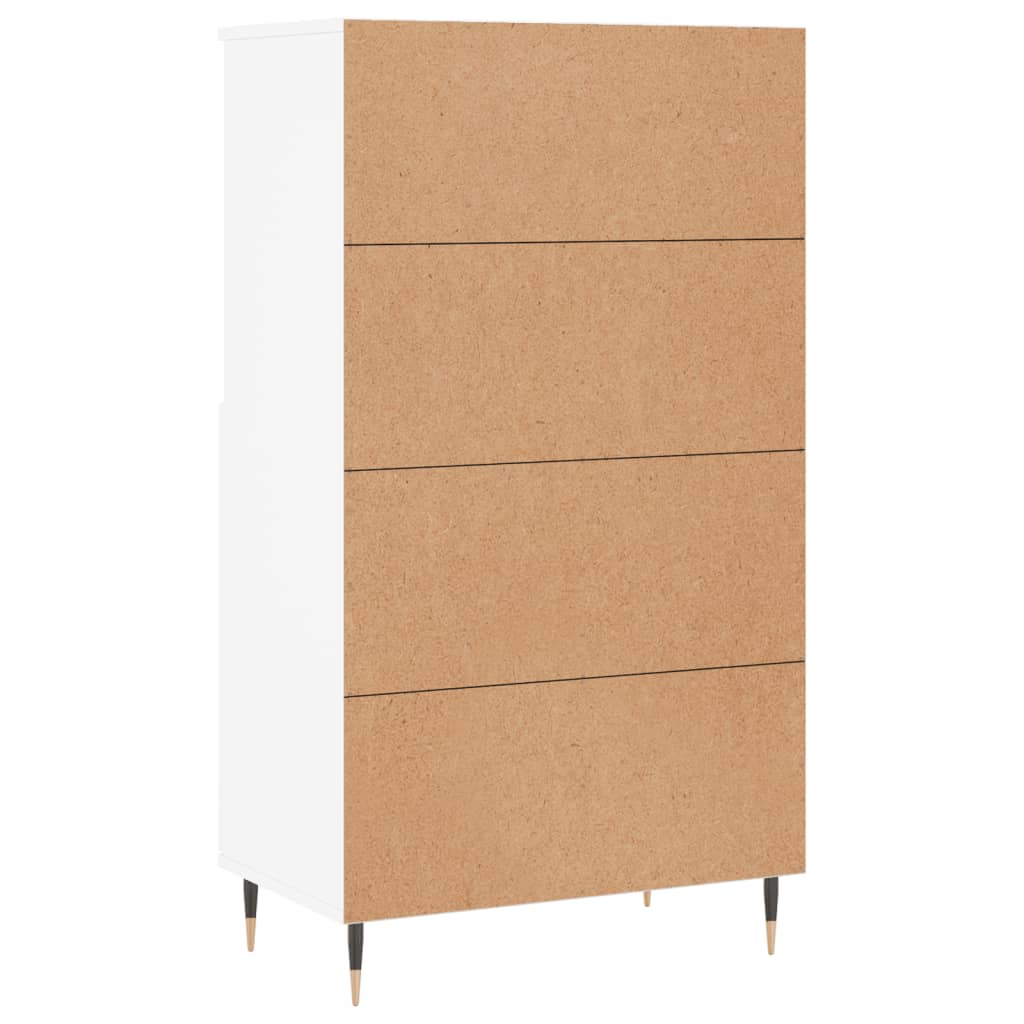 Highboard White 60x36x110 cm Engineered Wood