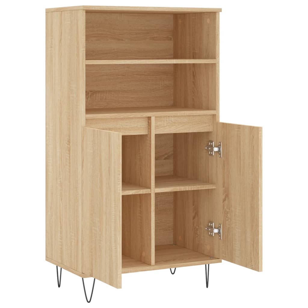 Highboard Sonoma Oak 60x36x110 cm Engineered Wood