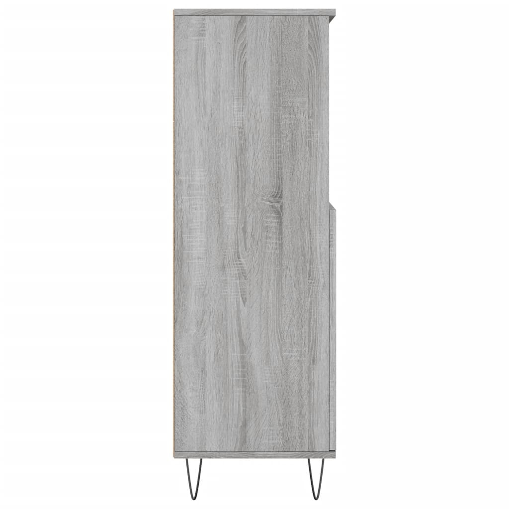 Highboard Grey Sonoma 60x36x110 cm Engineered Wood