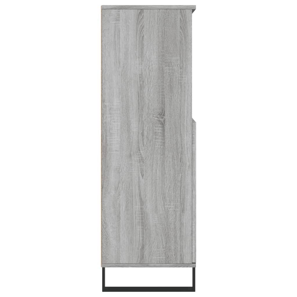 Highboard Grey Sonoma 60x36x110 cm Engineered Wood
