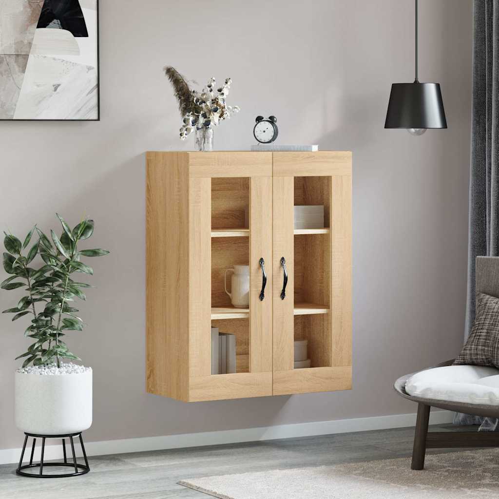 Wall Mounted Cabinet Sonoma Oak 69.5x34x90 cm Engineered Wood