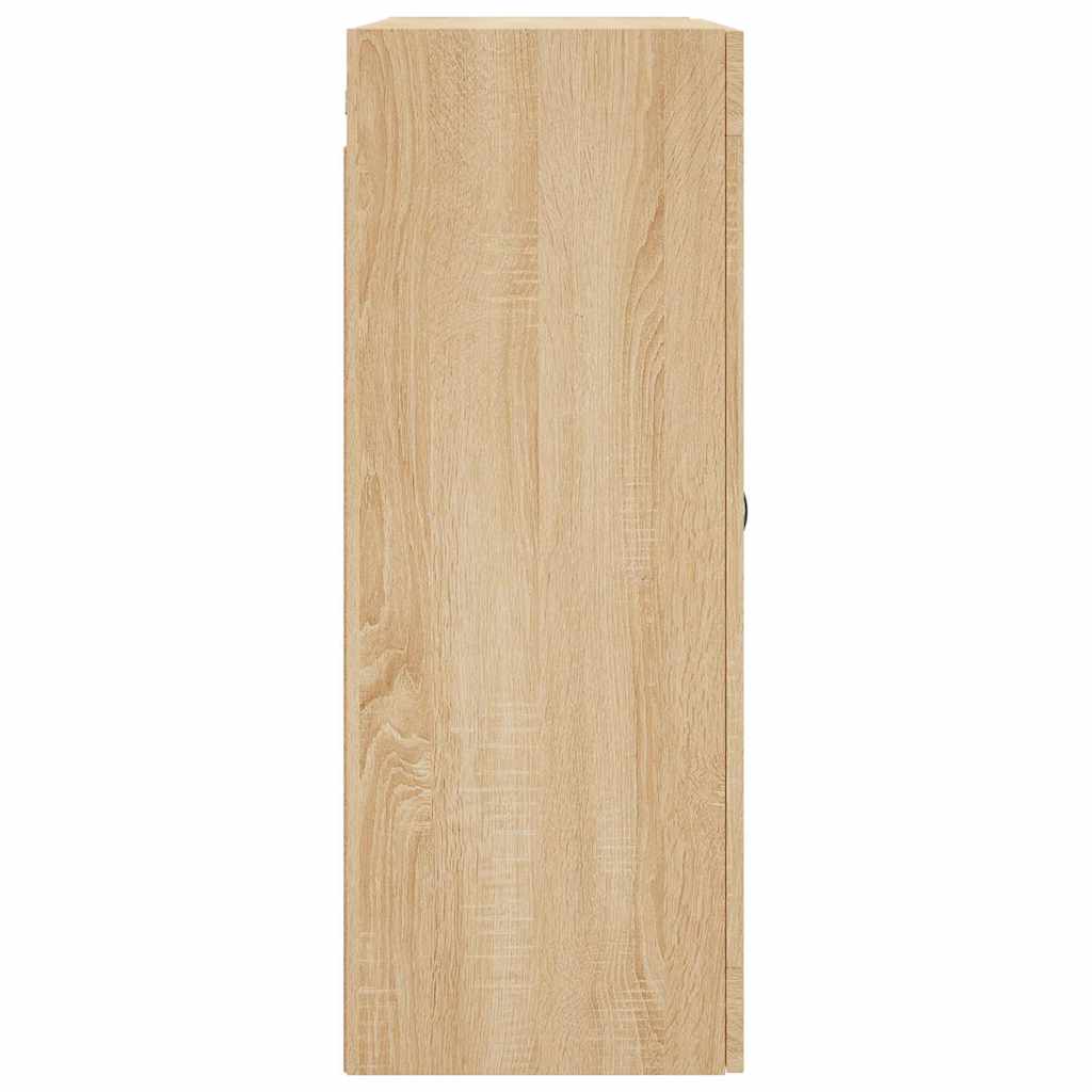 Wall Mounted Cabinet Sonoma Oak 69.5x34x90 cm Engineered Wood