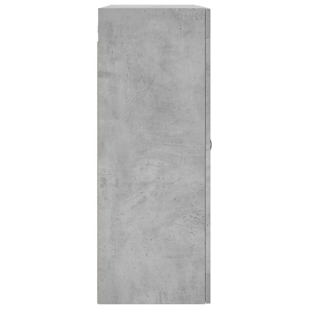 Wall Mounted Cabinet Concrete Grey 69.5x34x90 cm Engineered Wood