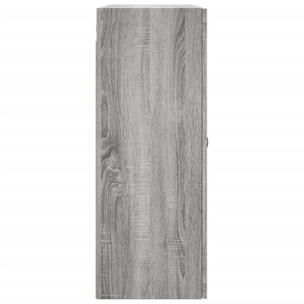 Wall Mounted Cabinet Grey Sonoma 69.5x34x90 cm Engineered Wood