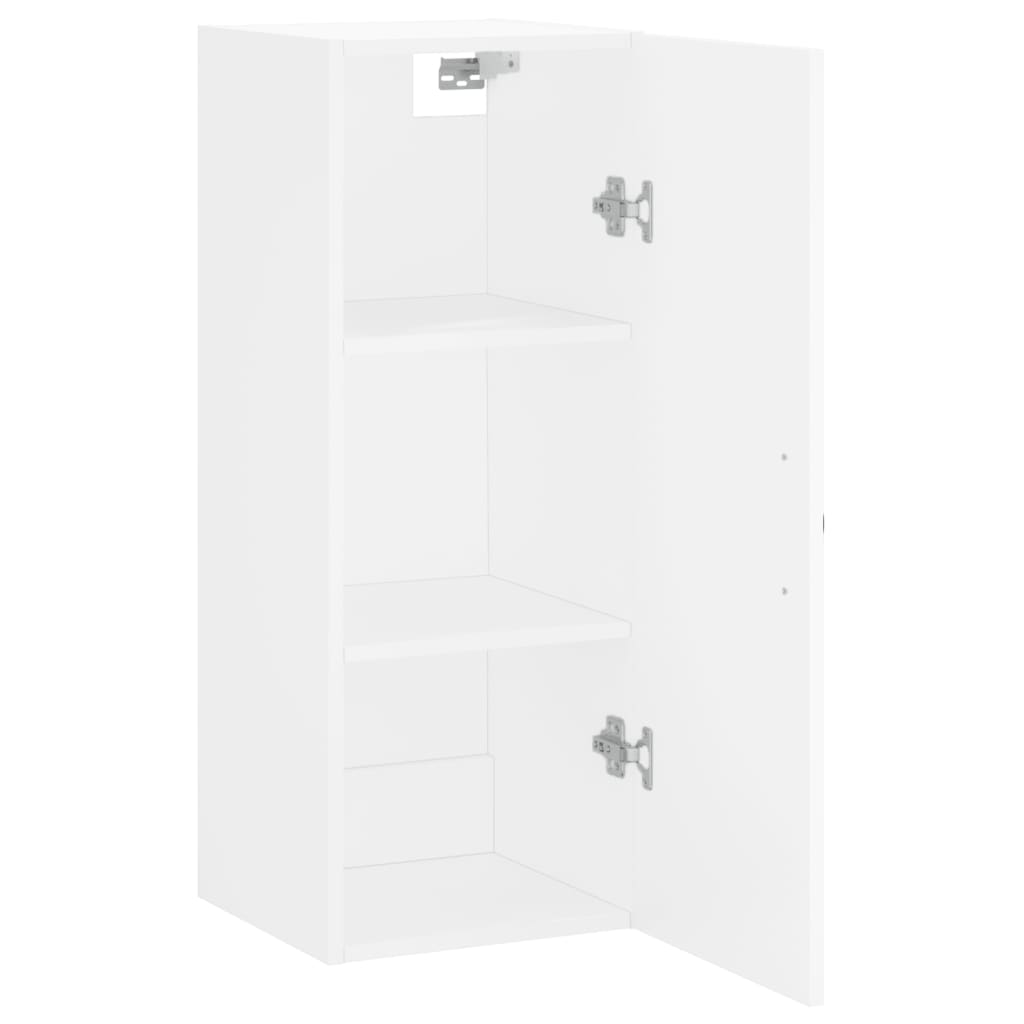 Wall Mounted Cabinet White 34.5x34x90 cm Engineered Wood