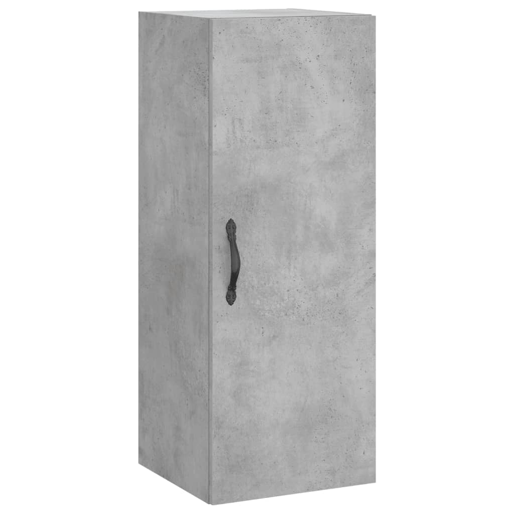 Wall Mounted Cabinet Concrete Grey 34.5x34x90 cm Engineered Wood