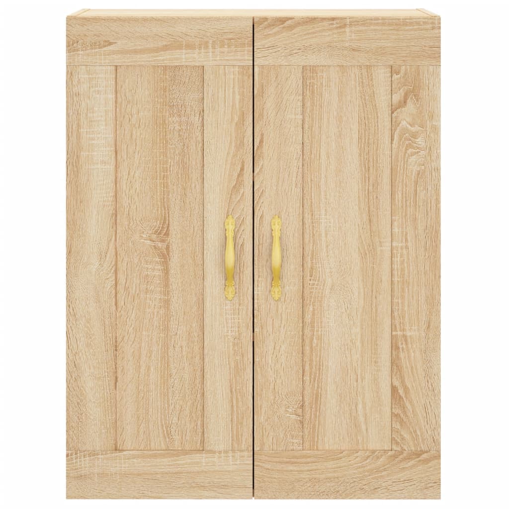 Wall Mounted Cabinet Sonoma Oak 69.5x34x90 cm Engineered Wood