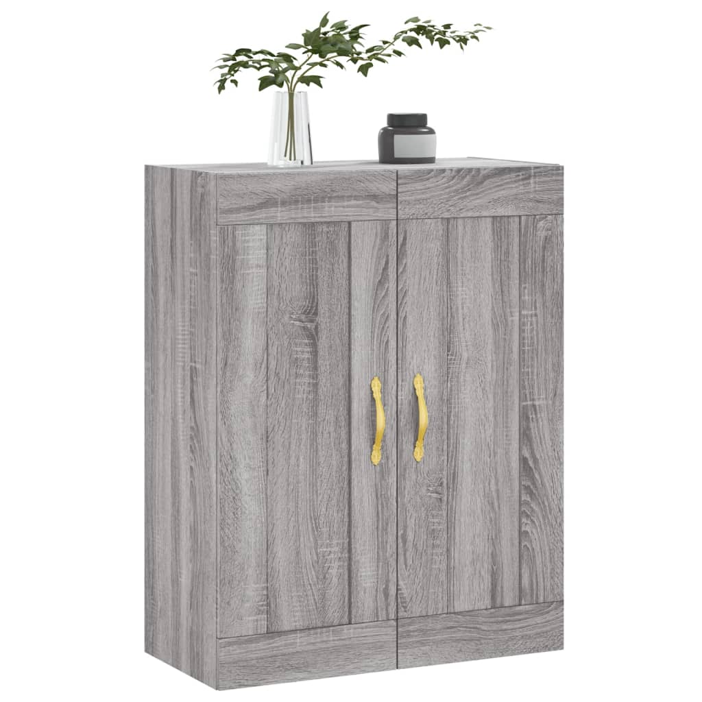 Wall Mounted Cabinet Grey Sonoma 69.5x34x90 cm Engineered Wood