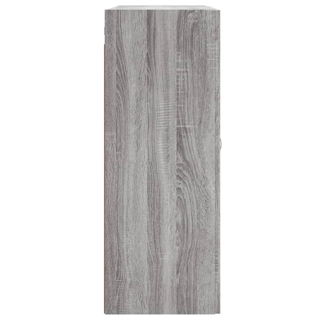 Wall Mounted Cabinet Grey Sonoma 69.5x34x90 cm Engineered Wood