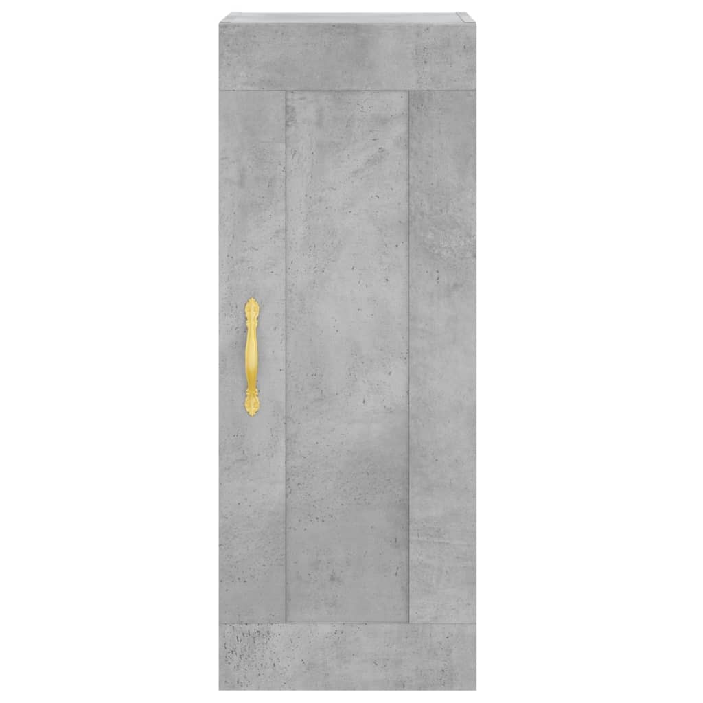 Wall Mounted Cabinet Concrete Grey 34.5x34x90 cm Engineered Wood