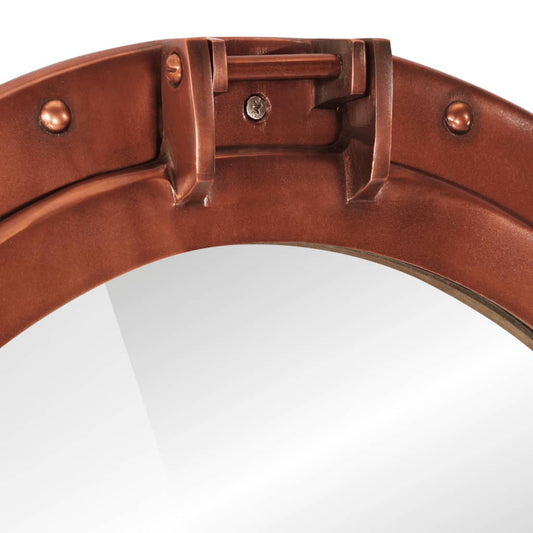 Porthole Mirror Wall Hanging Ø50 Cm Aluminium And Glass