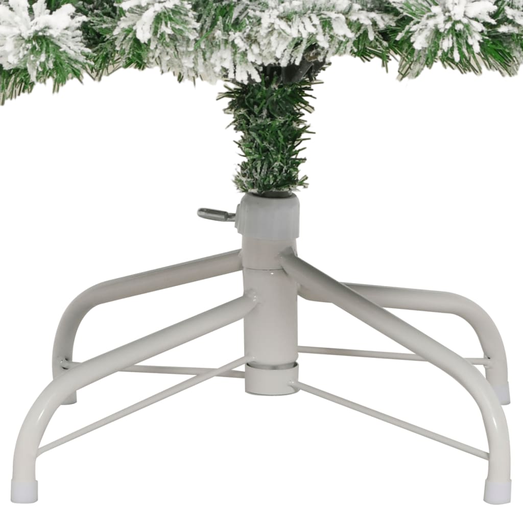 Artificial Hinged Christmas Tree with Flocked Snow 240 cm